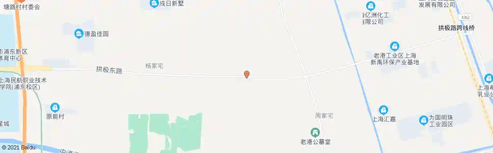 上海拱极东路西沙中路_公交站地图_上海公交_妙搜公交查询2025