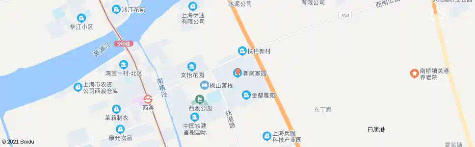 上海新南家园(下客站)_公交站地图_上海公交_妙搜公交查询2025