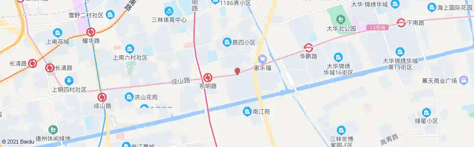 上海成山路邹平路_公交站地图_上海公交_妙搜公交查询2025