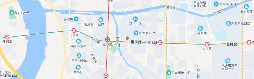 上海利津路巨峰路_公交站地图_上海公交_妙搜公交查询2025