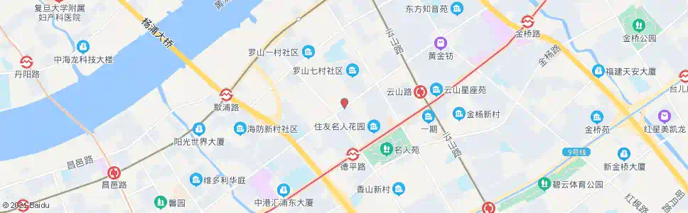 上海博山东路龙居路_公交站地图_上海公交_妙搜公交查询2025