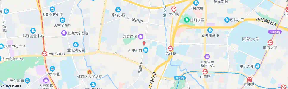 上海水电路广灵二路_公交站地图_上海公交_妙搜公交查询2025