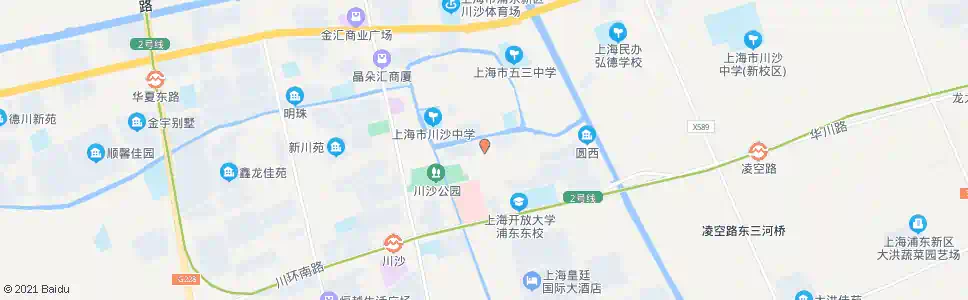 上海川沙农工商(川沙路新德路)_公交站地图_上海公交_妙搜公交查询2025