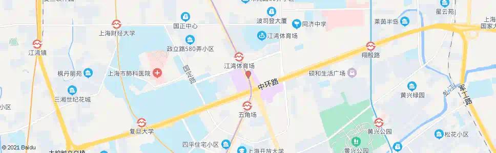 上海五角场(淞沪路)_公交站地图_上海公交_妙搜公交查询2025