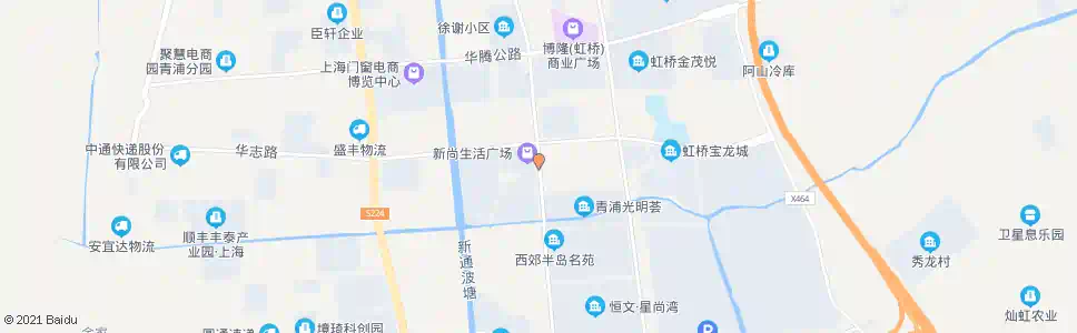 上海新凤中路华志路_公交站地图_上海公交_妙搜公交查询2025