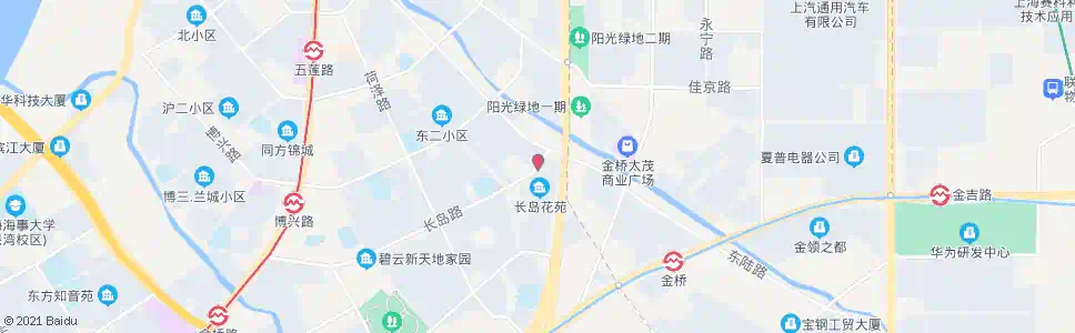 上海长岛路东陆路_公交站地图_上海公交_妙搜公交查询2025