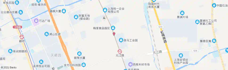 上海莲花南路梅莲路_公交站地图_上海公交_妙搜公交查询2025