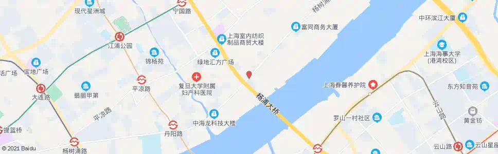 上海杨树浦路松潘路(招呼站)_公交站地图_上海公交_妙搜公交查询2025