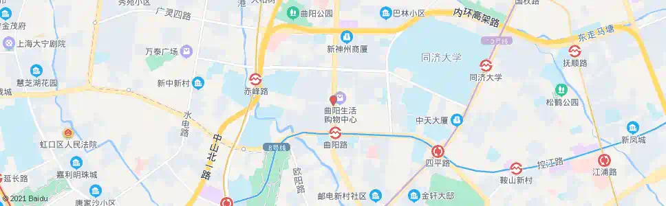 上海曲阳新村(曲阳路玉田路)_公交站地图_上海公交_妙搜公交查询2025