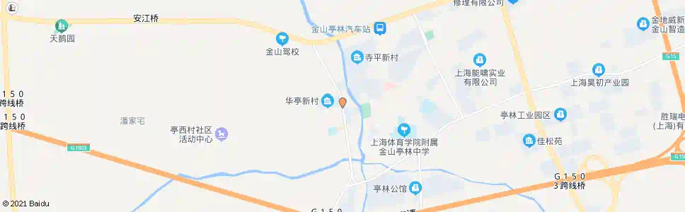 上海松金公路亭林西街_公交站地图_上海公交_妙搜公交查询2025