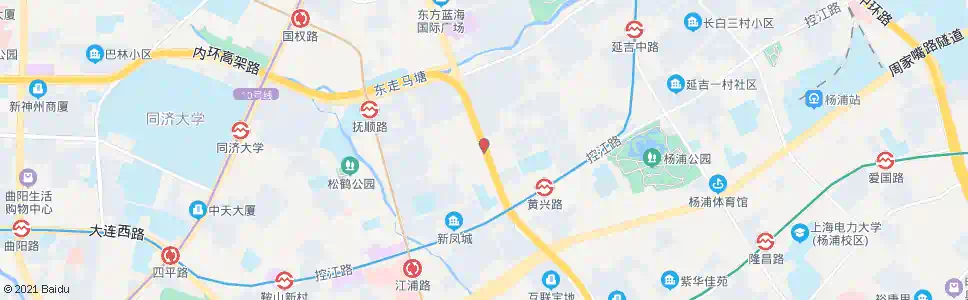 上海延吉中路黄兴路_公交站地图_上海公交_妙搜公交查询2025