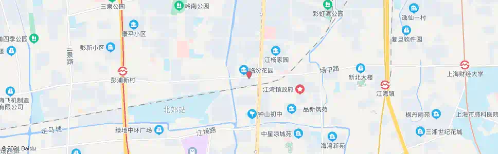上海江杨南路场中路_公交站地图_上海公交_妙搜公交查询2025