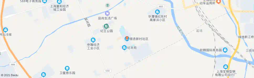 上海银杏新村(纪翟路纪梅路)_公交站地图_上海公交_妙搜公交查询2025