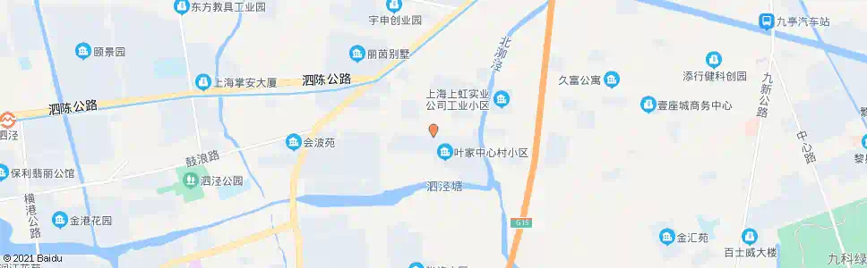 上海叶家小区_公交站地图_上海公交_妙搜公交查询2025