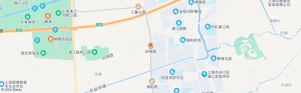 上海江航路闵瑞路_公交站地图_上海公交_妙搜公交查询2025