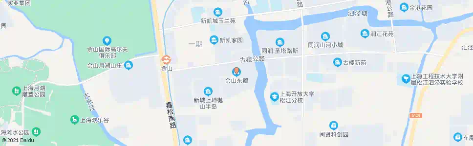 上海佘山东郡(招呼站)_公交站地图_上海公交_妙搜公交查询2025