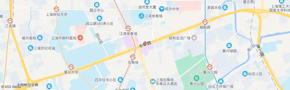 上海五角场(翔殷路)_公交站地图_上海公交_妙搜公交查询2025