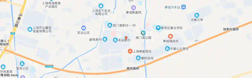 上海奉城中学_公交站地图_上海公交_妙搜公交查询2025