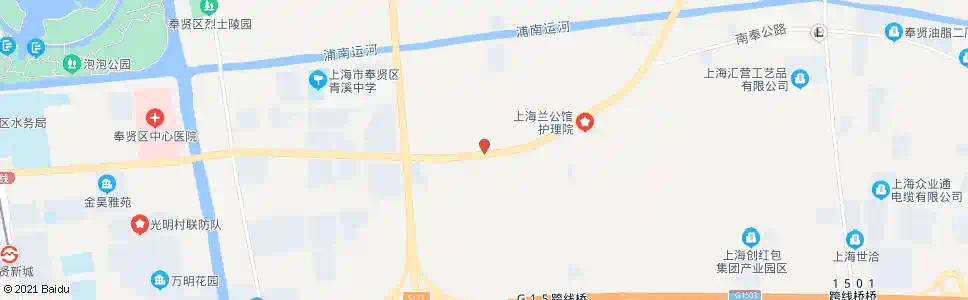 上海南奉公路湾张村_公交站地图_上海公交_妙搜公交查询2025