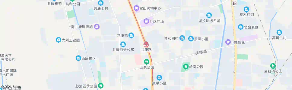 上海共康新村_公交站地图_上海公交_妙搜公交查询2025