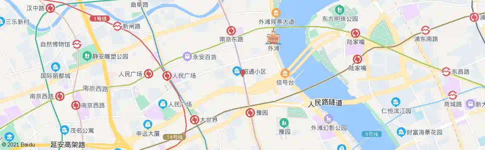 上海河南中路延安东路_公交站地图_上海公交_妙搜公交查询2025