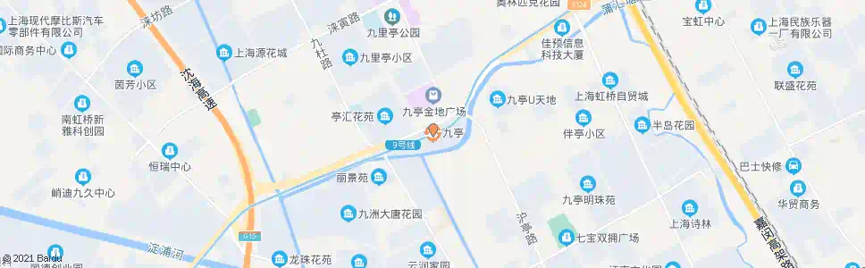上海九亭地铁站(沪松公路沪亭南路)_公交站地图_上海公交_妙搜公交查询2025