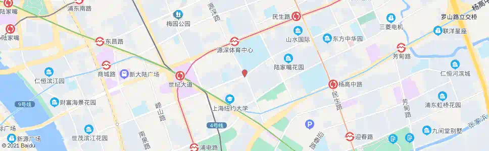 上海源深路潍坊路_公交站地图_上海公交_妙搜公交查询2025