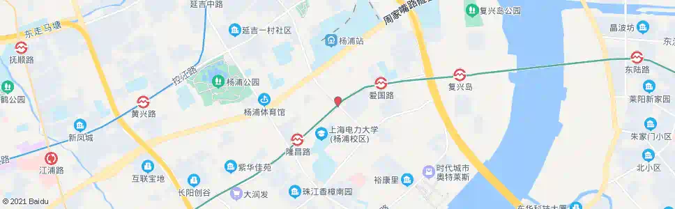 上海长阳路内江路_公交站地图_上海公交_妙搜公交查询2025