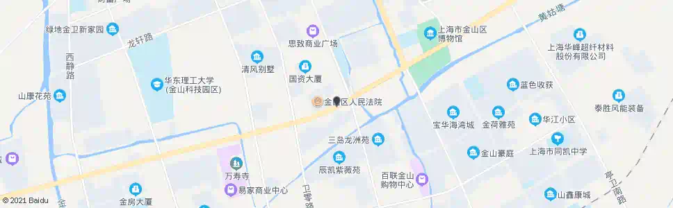 上海金山人民法院(招呼站)_公交站地图_上海公交_妙搜公交查询2025