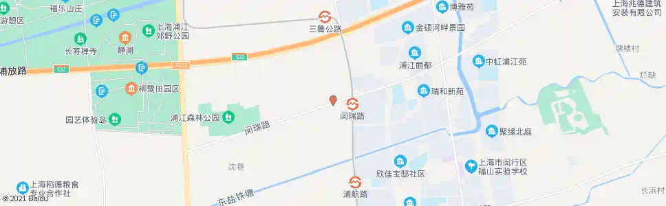 上海闵瑞路三鲁路_公交站地图_上海公交_妙搜公交查询2025