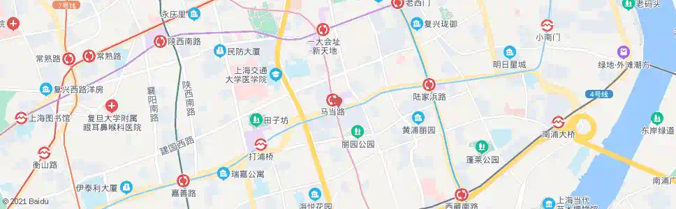上海合肥路马当路(临时站)_公交站地图_上海公交_妙搜公交查询2025