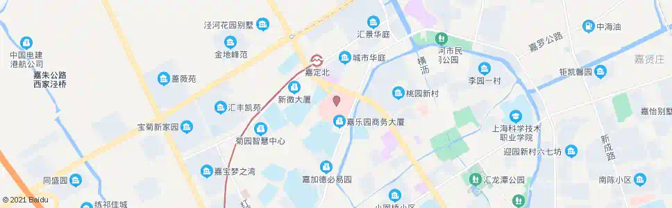上海嘉定中心医院_公交站地图_上海公交_妙搜公交查询2025