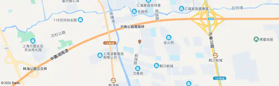 上海周东南路鹤沙路_公交站地图_上海公交_妙搜公交查询2025