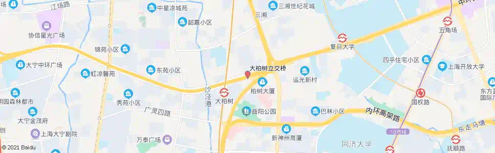上海大柏树(汶水东路)_公交站地图_上海公交_妙搜公交查询2025