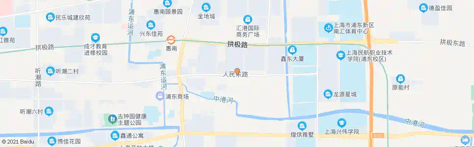 上海人民东路(东城二村)_公交站地图_上海公交_妙搜公交查询2025