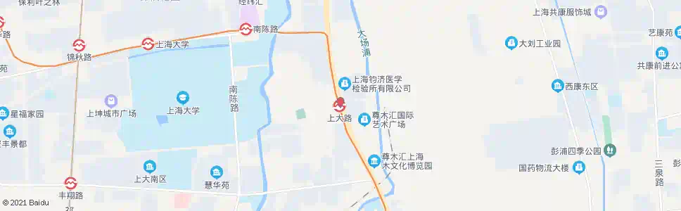 上海上大路沪太路_公交站地图_上海公交_妙搜公交查询2025