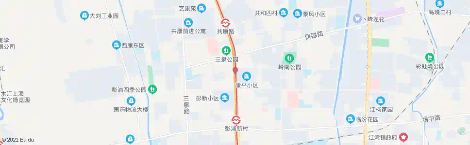 上海汾西路共和新路_公交站地图_上海公交_妙搜公交查询2025
