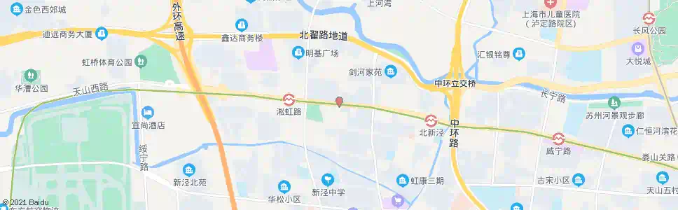 上海天山西路平塘路_公交站地图_上海公交_妙搜公交查询2025