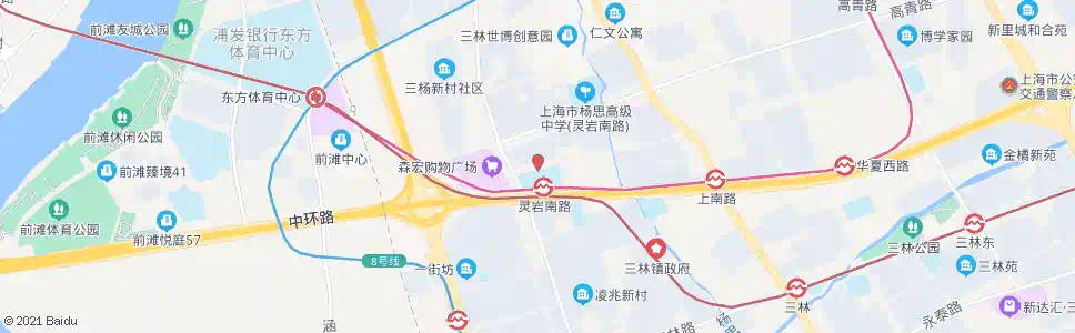 上海杨南路长清路_公交站地图_上海公交_妙搜公交查询2025
