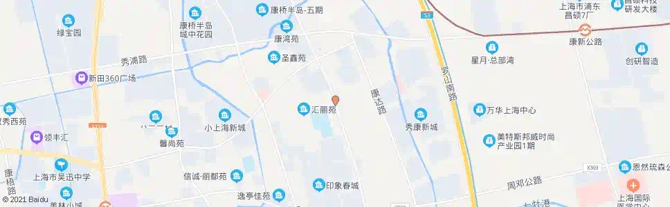 上海周园路康丽路_公交站地图_上海公交_妙搜公交查询2025
