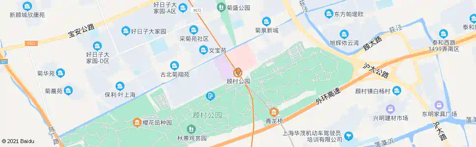 上海顾村_公交站地图_上海公交_妙搜公交查询2025