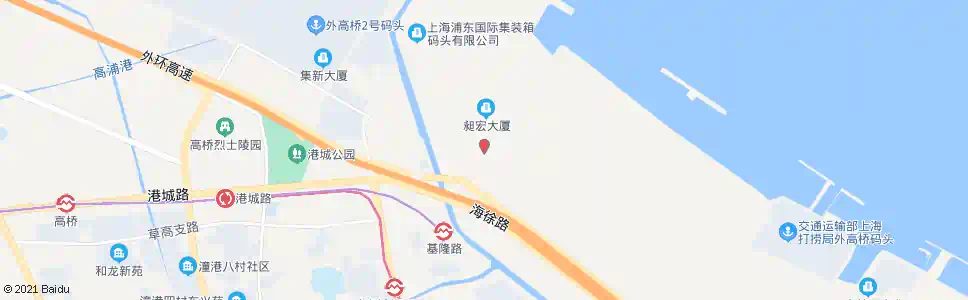 上海港电路_公交站地图_上海公交_妙搜公交查询2025