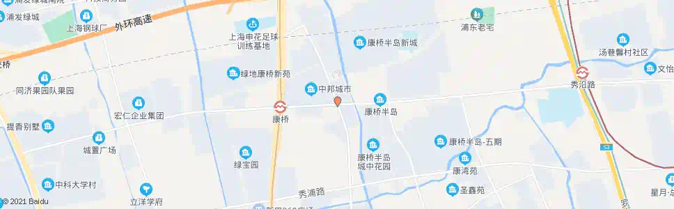 上海康沈公路秀沿路_公交站地图_上海公交_妙搜公交查询2025