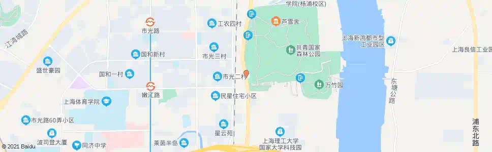 上海军工路嫩江路_公交站地图_上海公交_妙搜公交查询2025