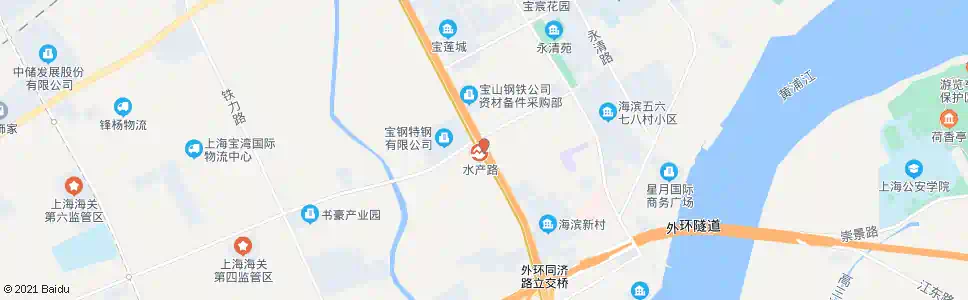 上海同济路水产路_公交站地图_上海公交_妙搜公交查询2025