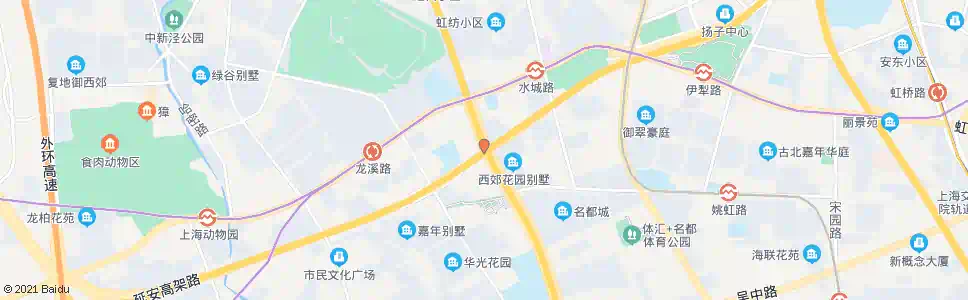 上海延安西路虹许路_公交站地图_上海公交_妙搜公交查询2025