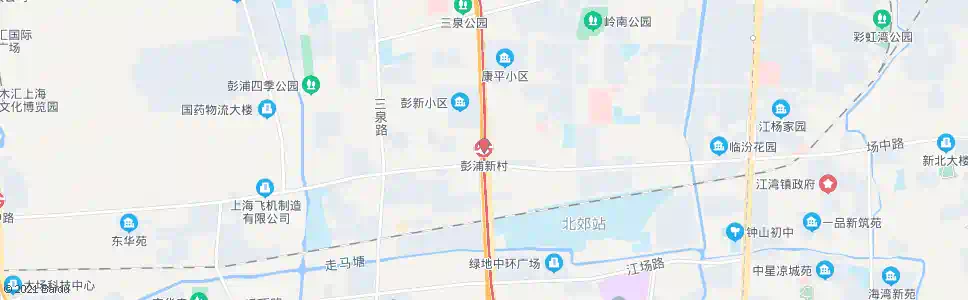 上海彭浦新村站_公交站地图_上海公交_妙搜公交查询2025