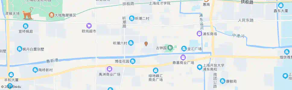 上海西门路城西路(听潮五村)_公交站地图_上海公交_妙搜公交查询2025
