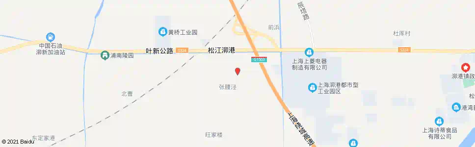 上海张腰浜_公交站地图_上海公交_妙搜公交查询2025