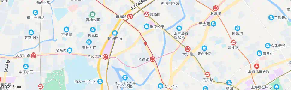 上海曹杨路谈家渡路_公交站地图_上海公交_妙搜公交查询2025